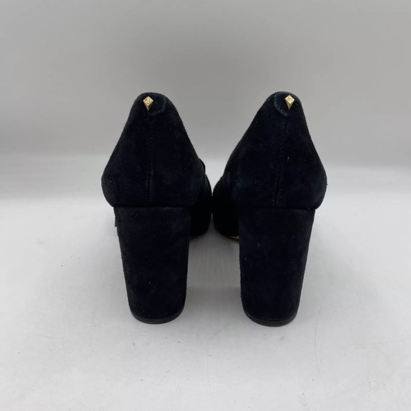 Sam Edelman Black Heels with Gold Buckle - Picture 4 of 9